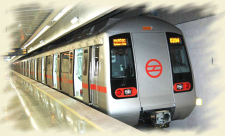Rame du métro de Delhi